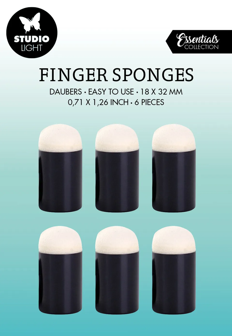 Studio Light Essentials Daubers fingertupp svamper 32 mm