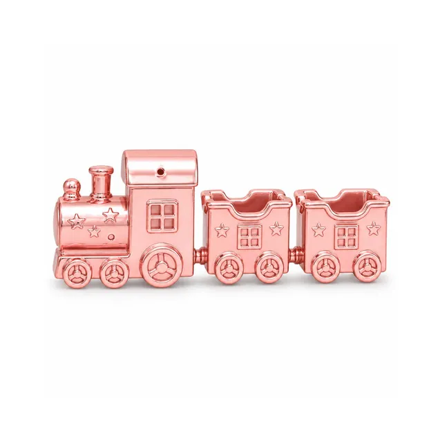 Holly Days Christmas Alloy Train julepynt tog rosa
