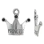 Korthobby Princess krone metallpynt gull