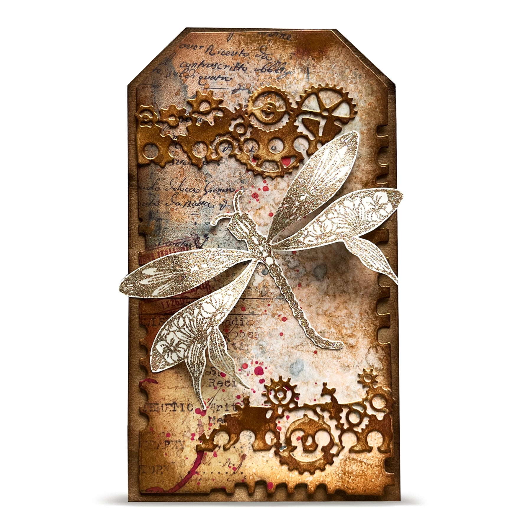 Aall and Create TP-1466 Glassbound Dragonfly stempelsett A6