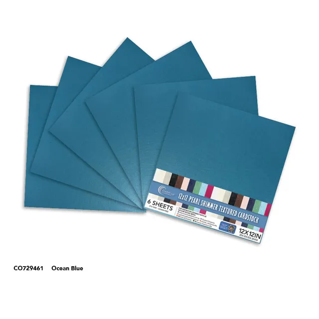 Couture Creations kartong ocean blue 12x12 6 ark