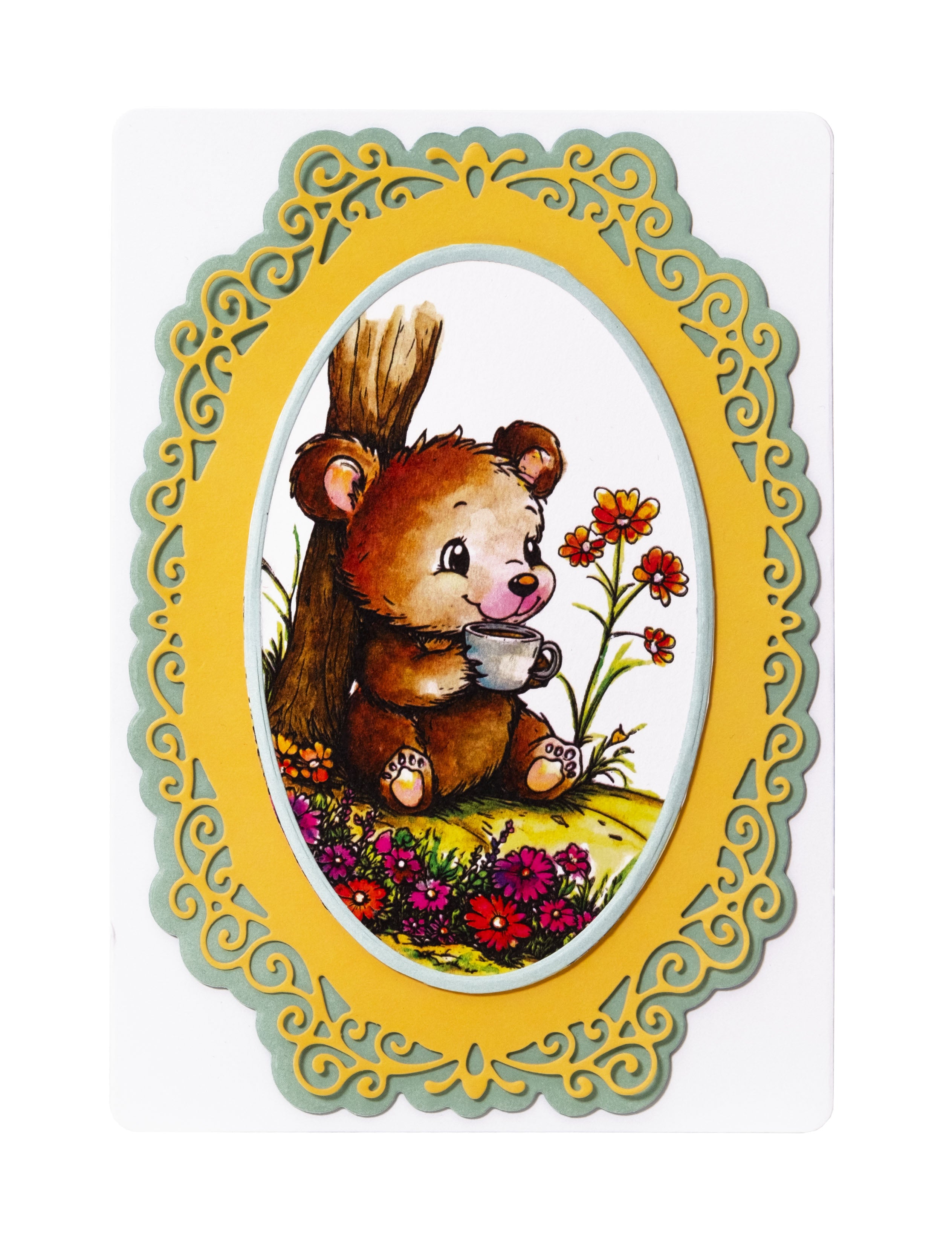 Studio Light Essentials Tea Bear clear stamp bjørn