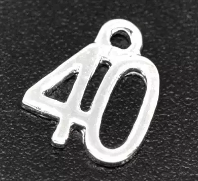 Korthobby Charms 40 metallanheng til kort