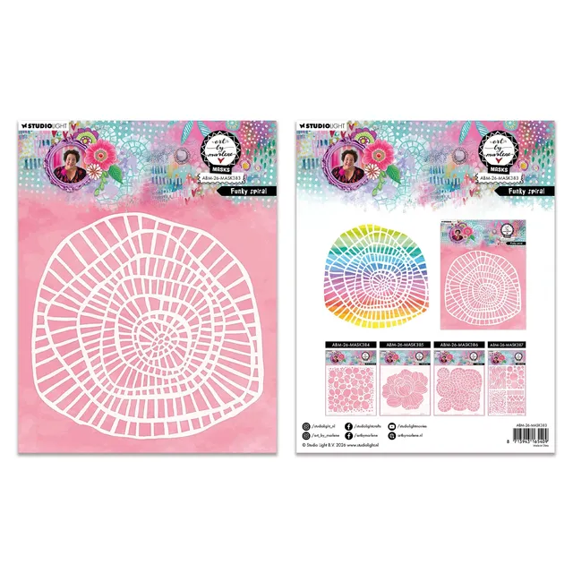 AALL & Create Art by Marlene Funky Spiral maske 20x20 cm