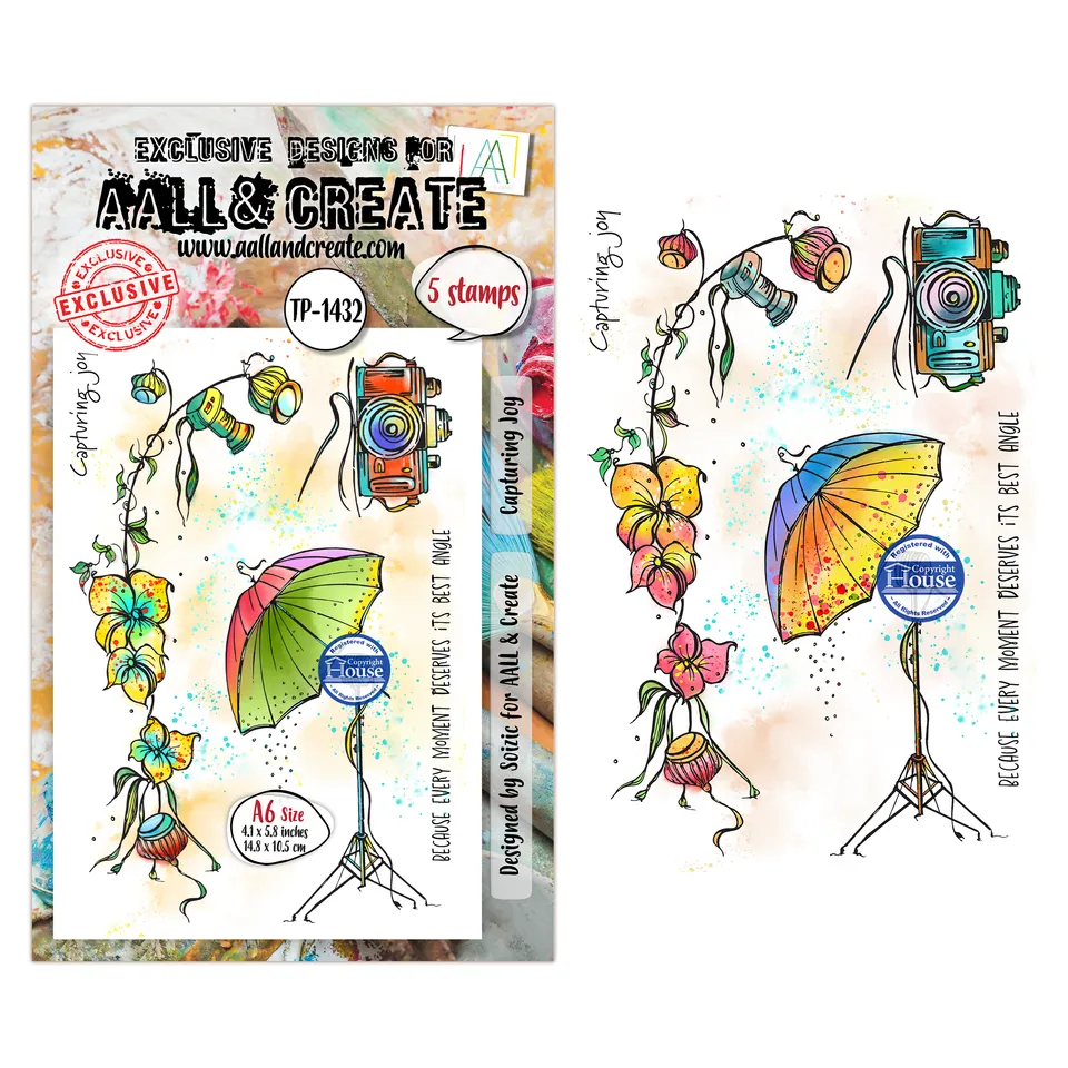 Aall and Create TP-1432 Capturing Joy stempelsett A6 motivstempel