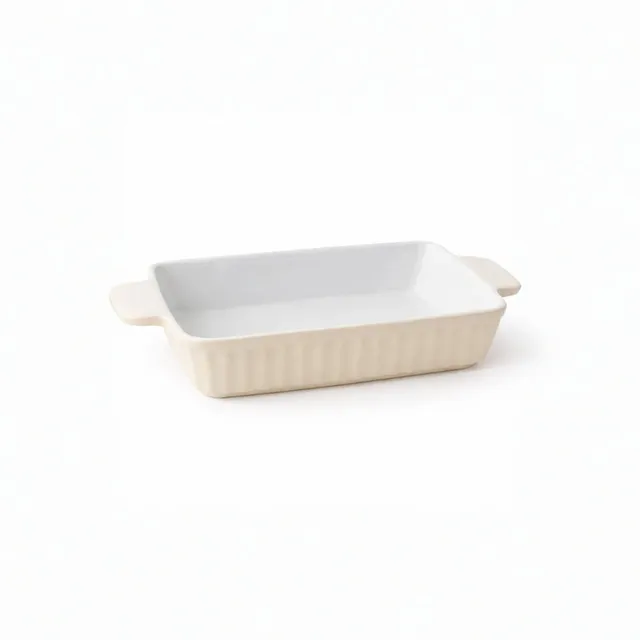 KaiserCraft Rhubarb Baking Dish Small ildfast form krem 30,5 cm