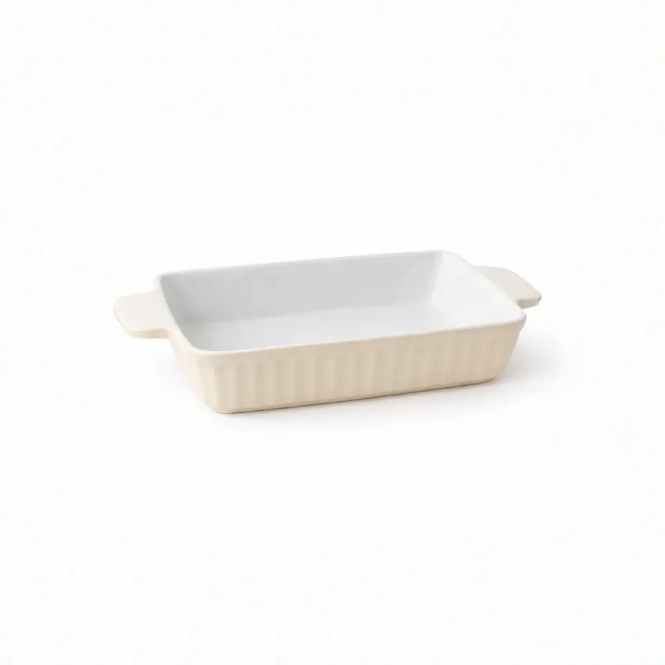 KaiserCraft Rhubarb Baking Dish Small ildfast form krem 30,5 cm