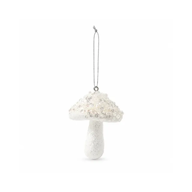 KaiserCraft Plum Pudding juletrepynt Mushroom White