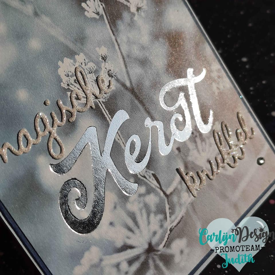 CarlijnDesign Grote teksten Kerst CDHF-0003 hot foil-plate 8 cm