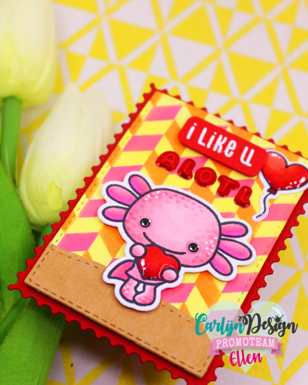 CarlijnDesign CDED-0014 Eyes 2 enamel dots glitter