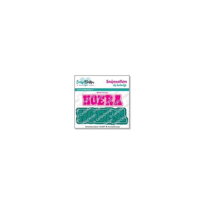 CarlijnDesign Hoera CDBS-0014 dies takk 4,5 cm