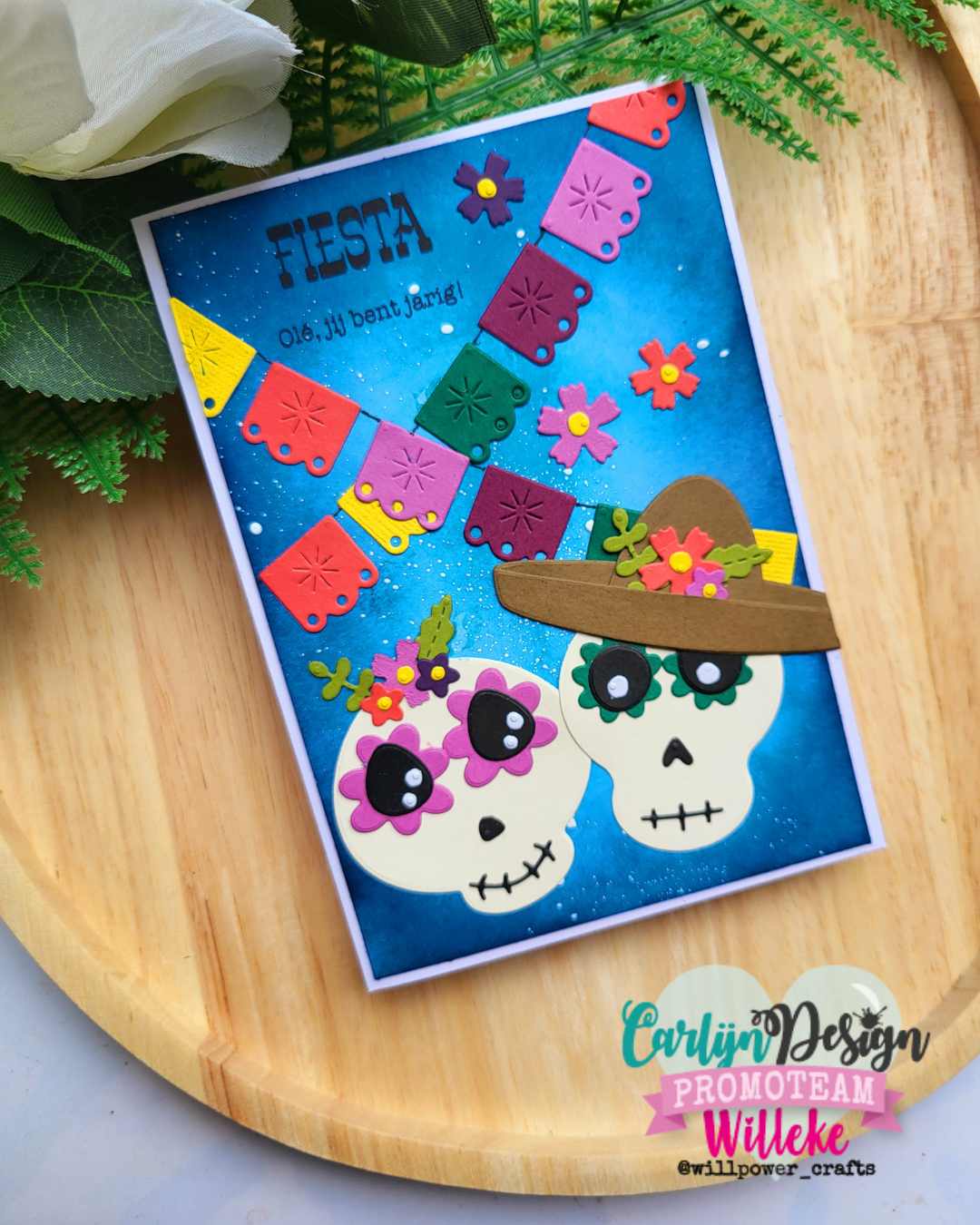 CarlijnDesign Sugar Skulls CDSN-0327 dies meksikanske hodeskaller