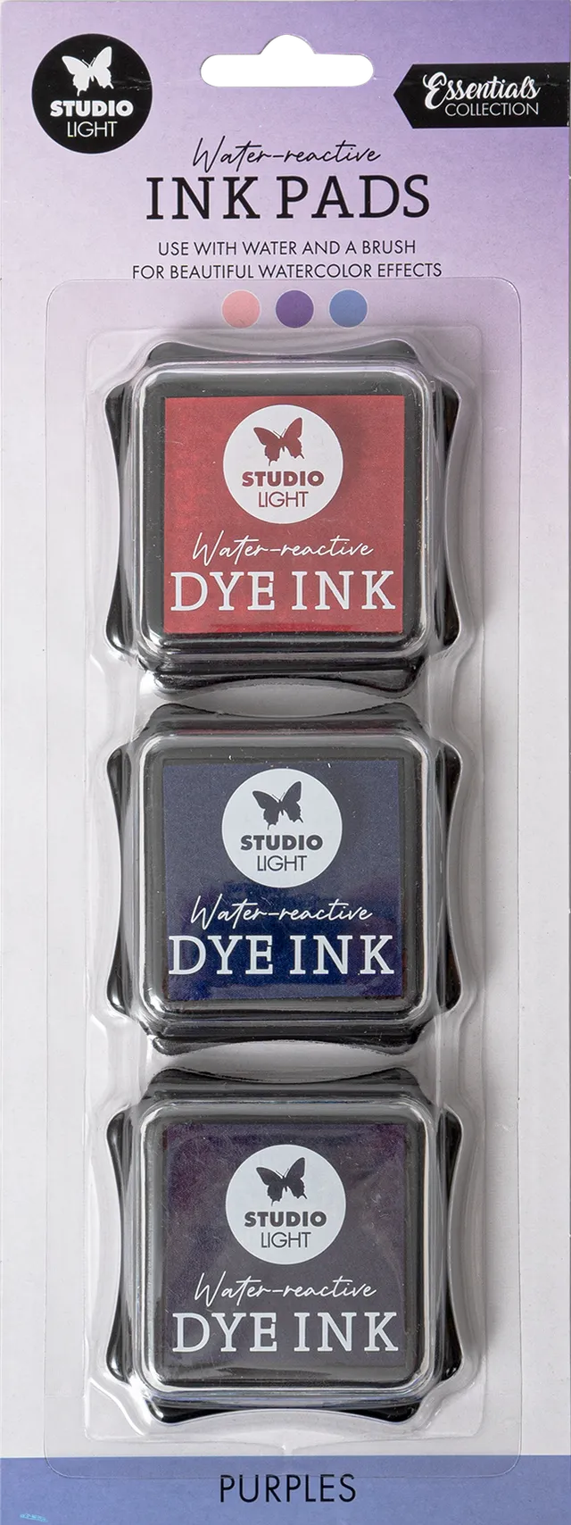 Studio Light Essentials Purples blekkputer 3-pakning