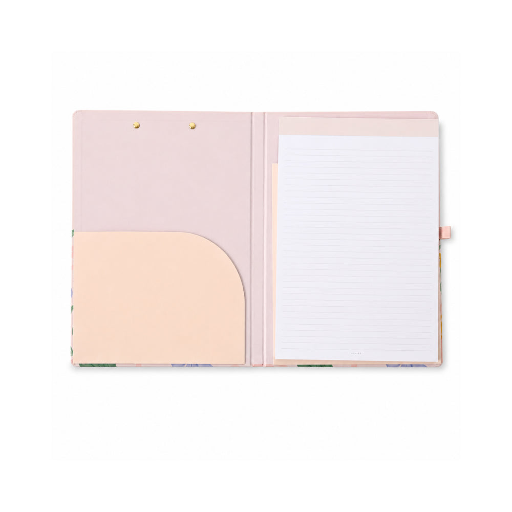 KaiserCraft Grace Collection skrivemappe pink blossom med klemme