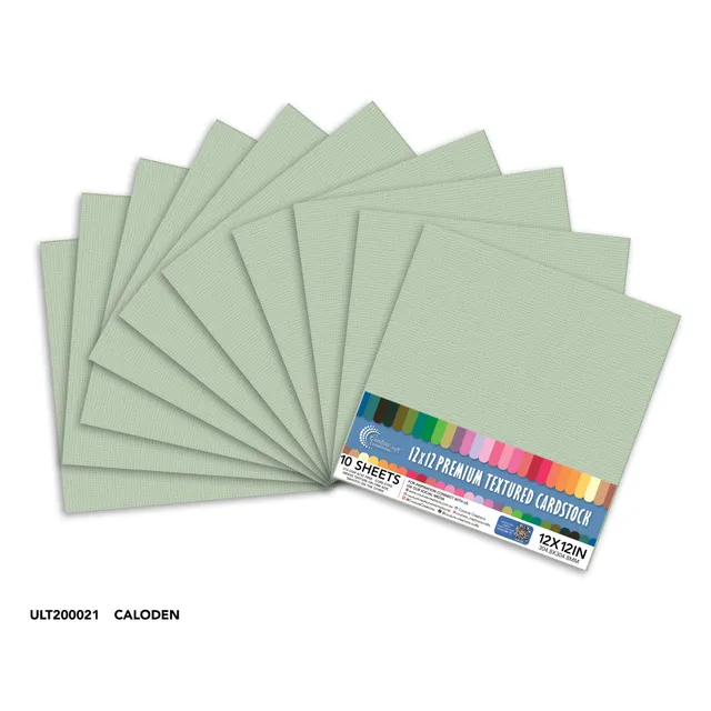 Couture Creations Caloden teksturert kartong 12x12 10 ark 216 gsm