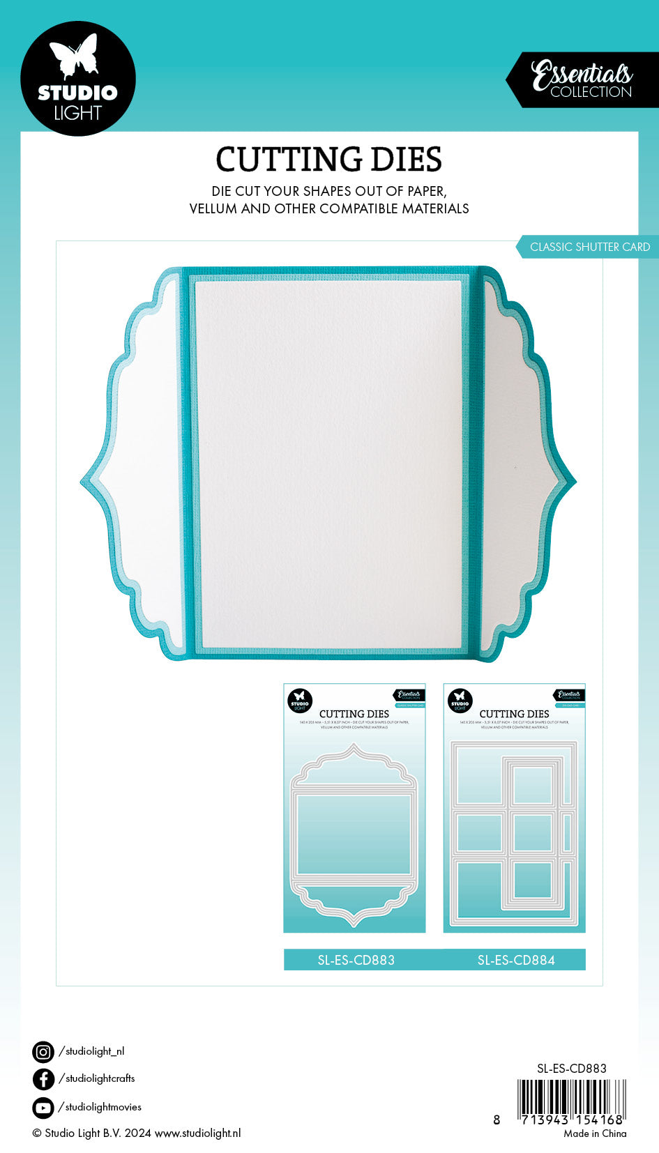 Studio Light Essentials Classic Shutter Card dies lukkekort