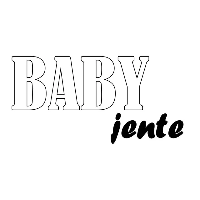 Papirglede Baby jente digitalt stempel babykort