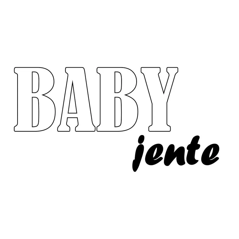 Papirglede Baby jente digitalt stempel babykort