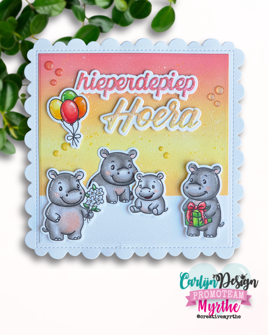 CarlijnDesign CDSN-0370 dies hoera variasjoner bursdag