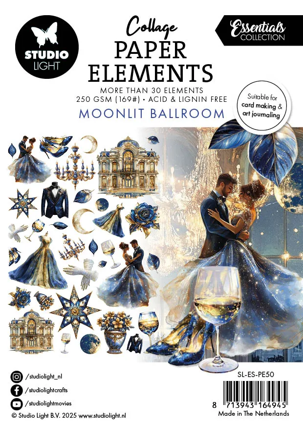 Studio Light Essentials Moonlit Ballroom papirelementer 35 stk