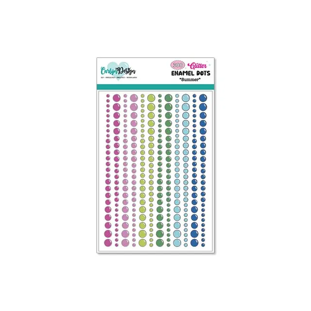 CarlijnDesign Summer CDED-0008 enamel dots glitter