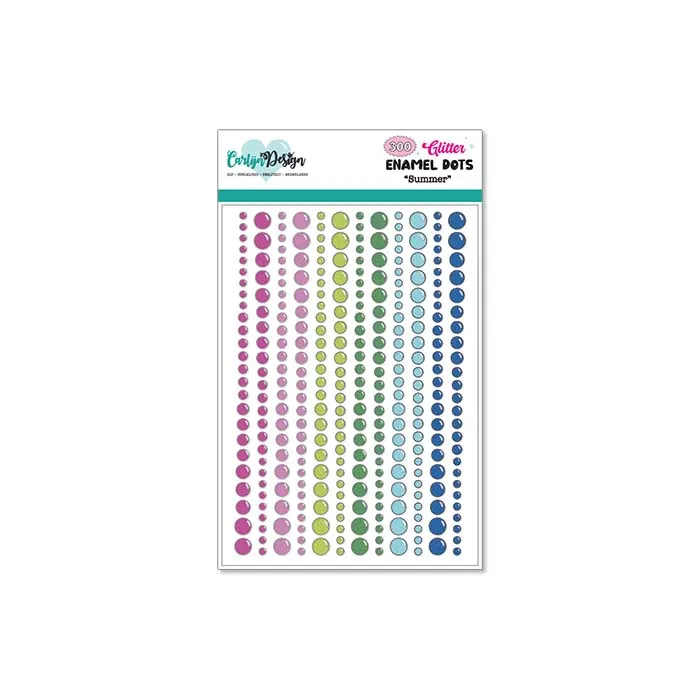 CarlijnDesign Summer CDED-0008 enamel dots glitter