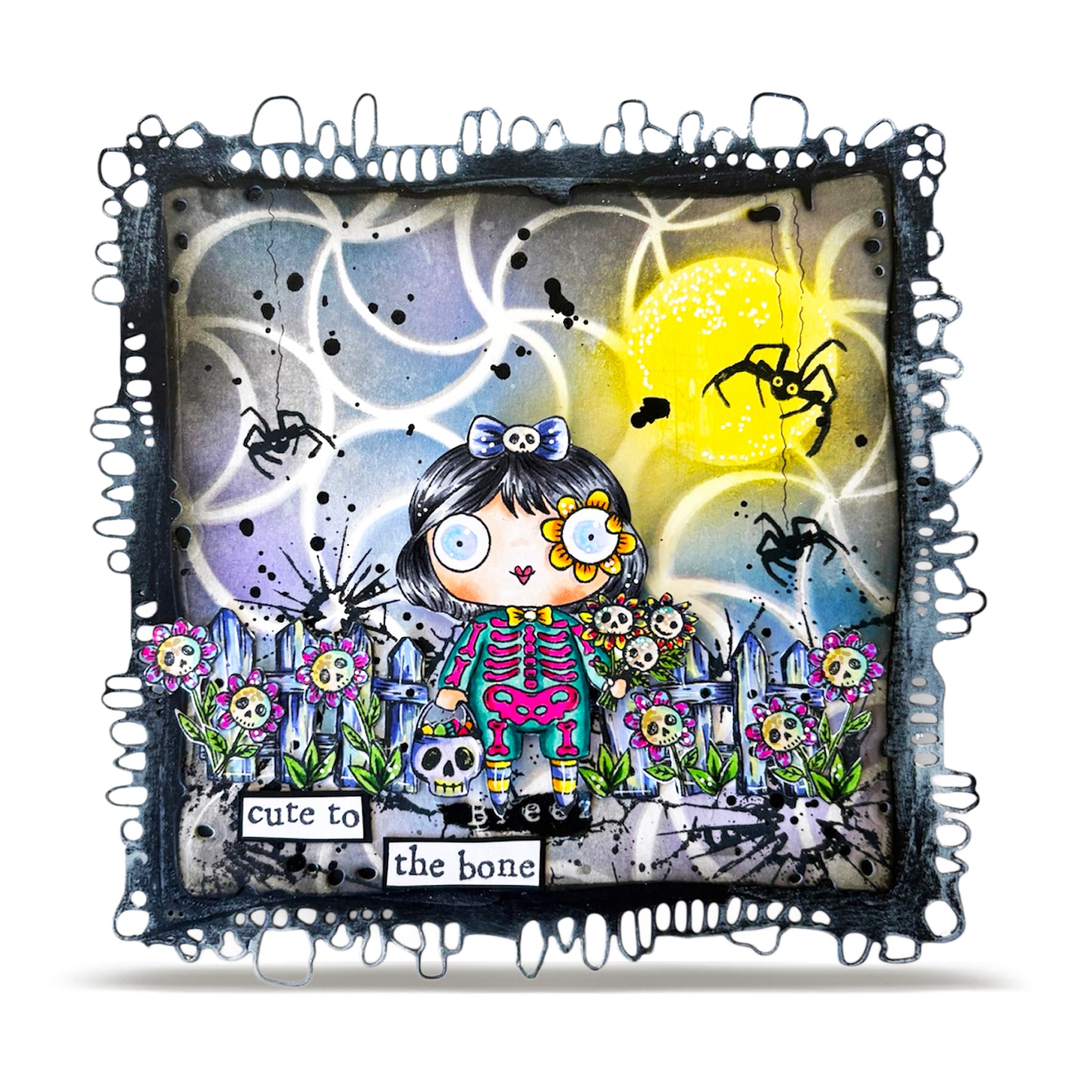 Aall and Create TP-1418 Cute Bone stempelsett A7 halloween