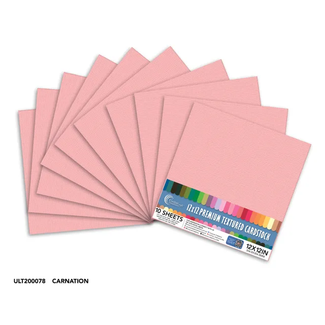 Couture Creations Carnation kartong 12x12 216 g 10 ark