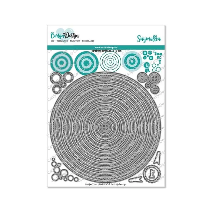 CarlijnDesign Cirkels CDSN-0122 dies nesting