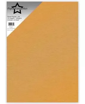 Paper Favourites Pearl Golden Amber perlepapir