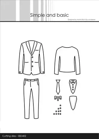 Simple and Basic Jacket & Trousers dies