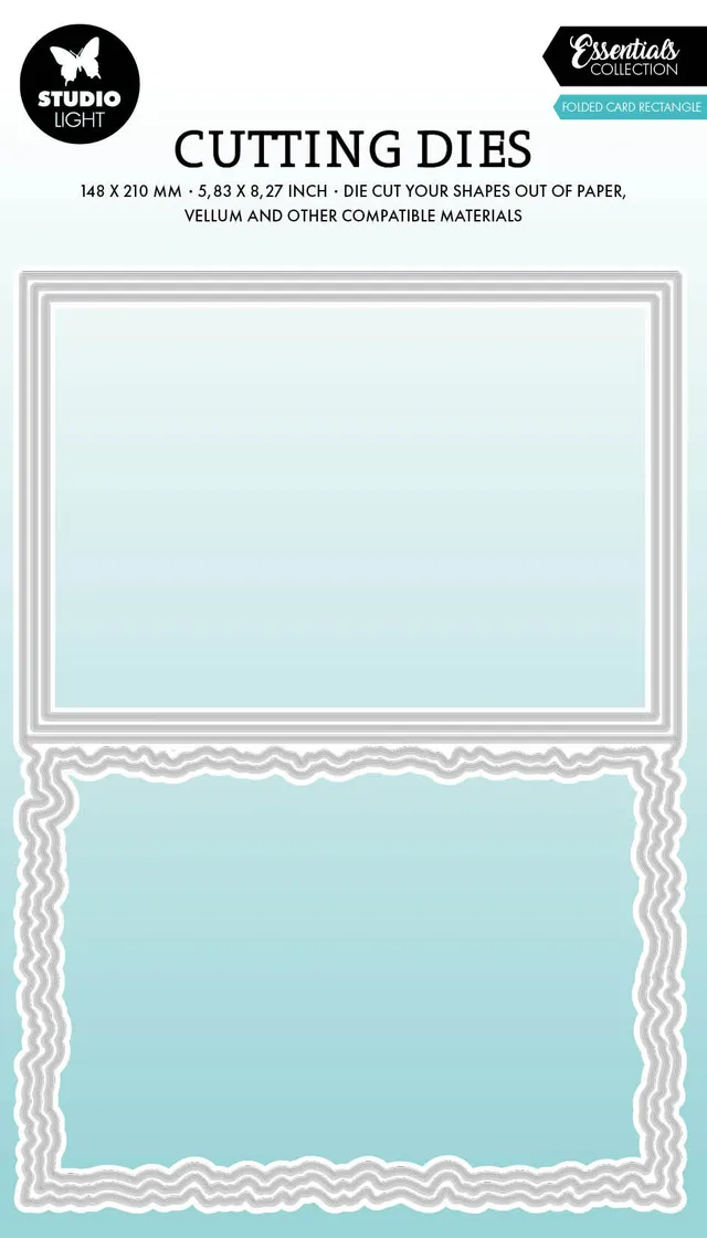 Studio Light Essentials Torn Edge Cardshape dies rektangel