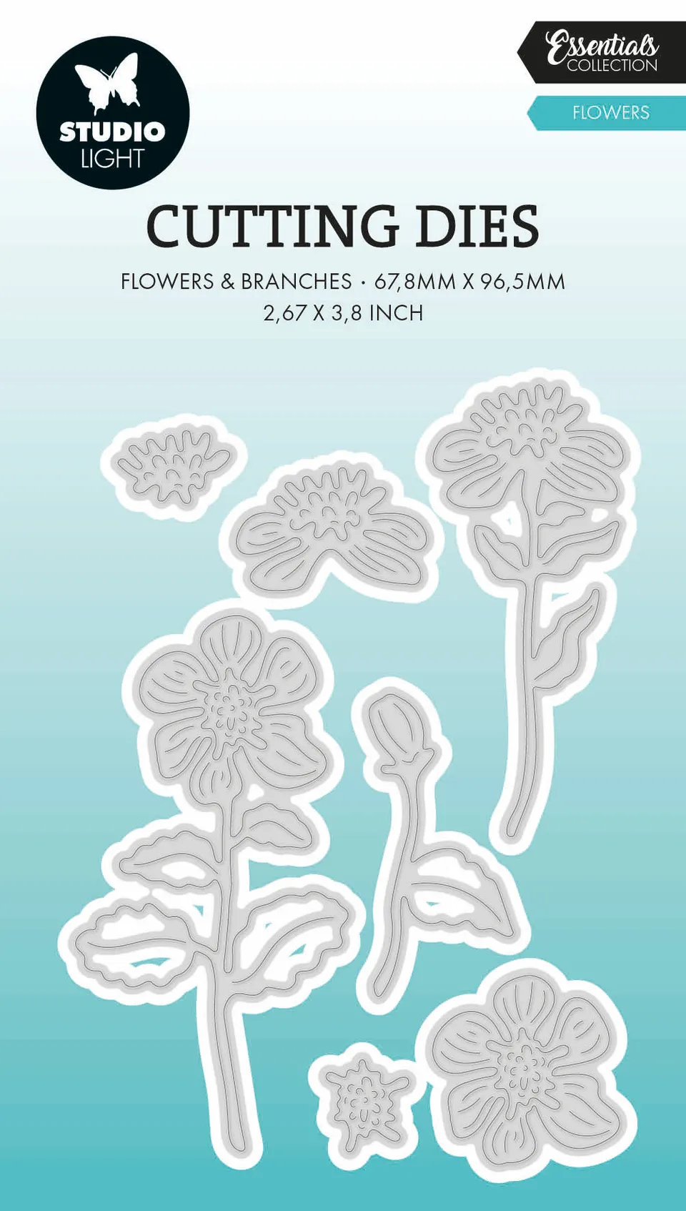 Studio Light Essentials Flowers dies blomster 67,8x96,5 mm