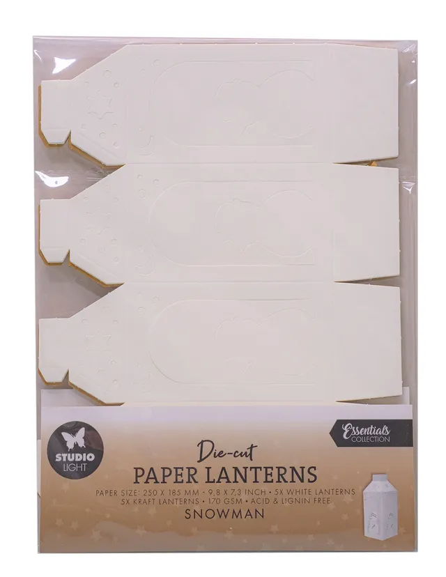 Studio Light Essentials Snowman die-cut paper pad 10 ark