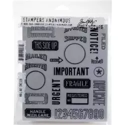 Korthobby Mail Art stempelsett postmotiv