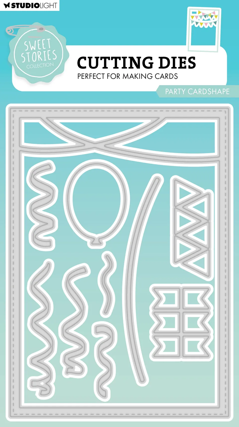 Studio Light Sweet Stories Party cardshape dies kortform