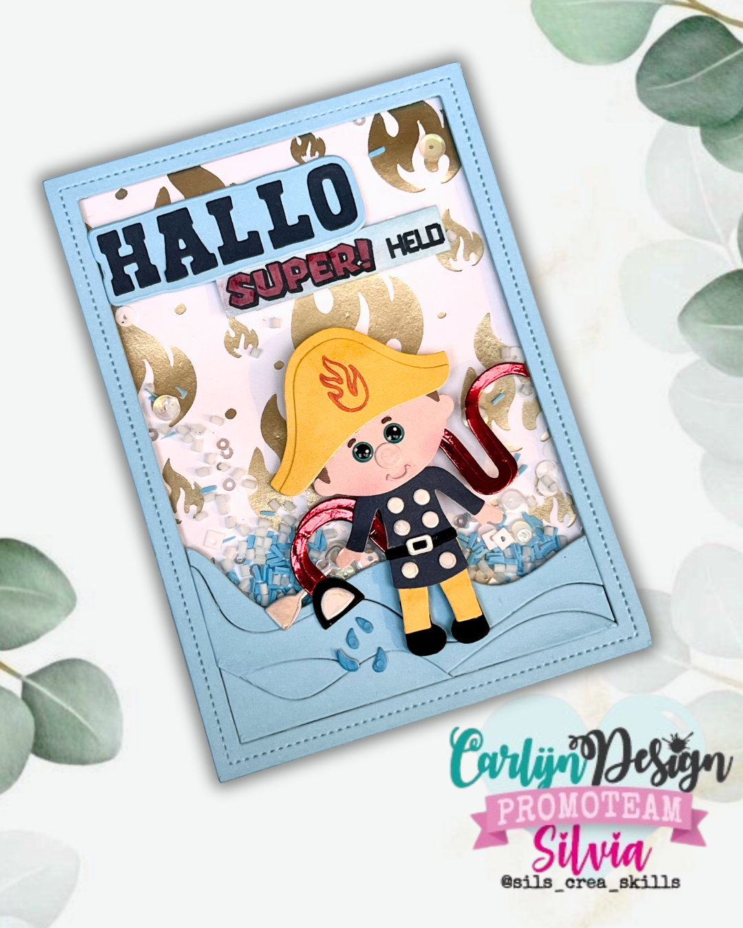 CarlijnDesign Hallo CDBS-0015 dies takk 4,5 cm