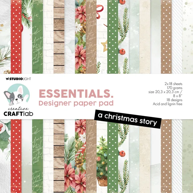 Studio Light Essentials A Christmas Story papirblokk juledesign