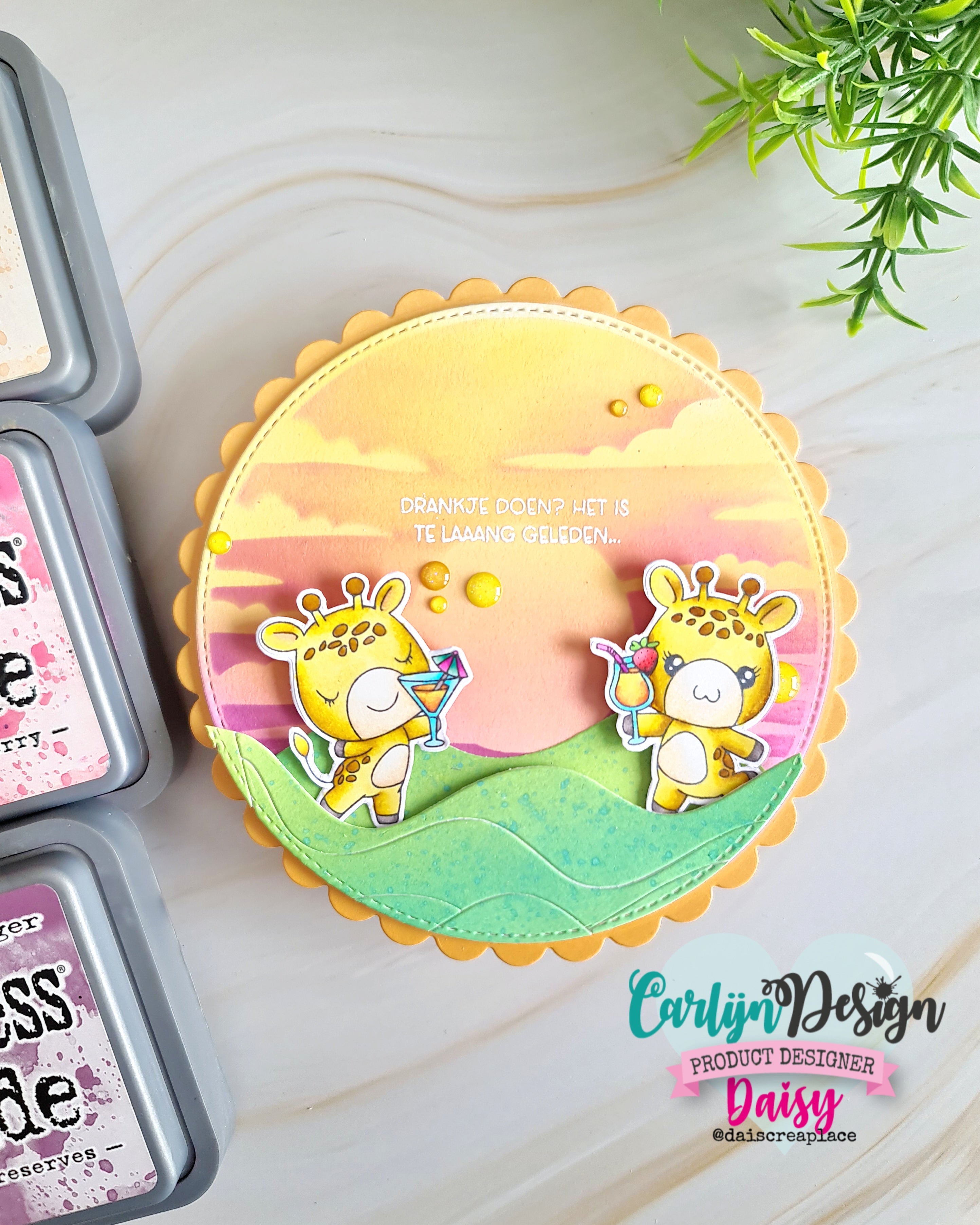 CarlijnDesign Zomerse scenes CDSC-0043 stensil 3 stk A6 sommer