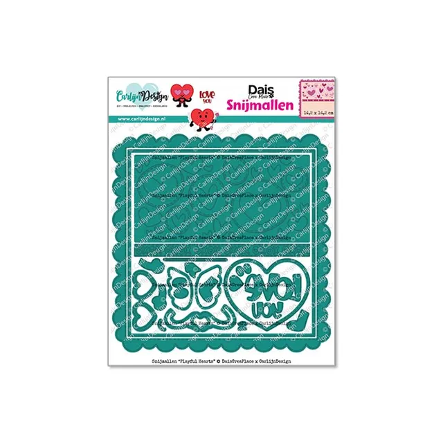 CarlijnDesign Playful Hearts dies CDSN-0340 hjerter