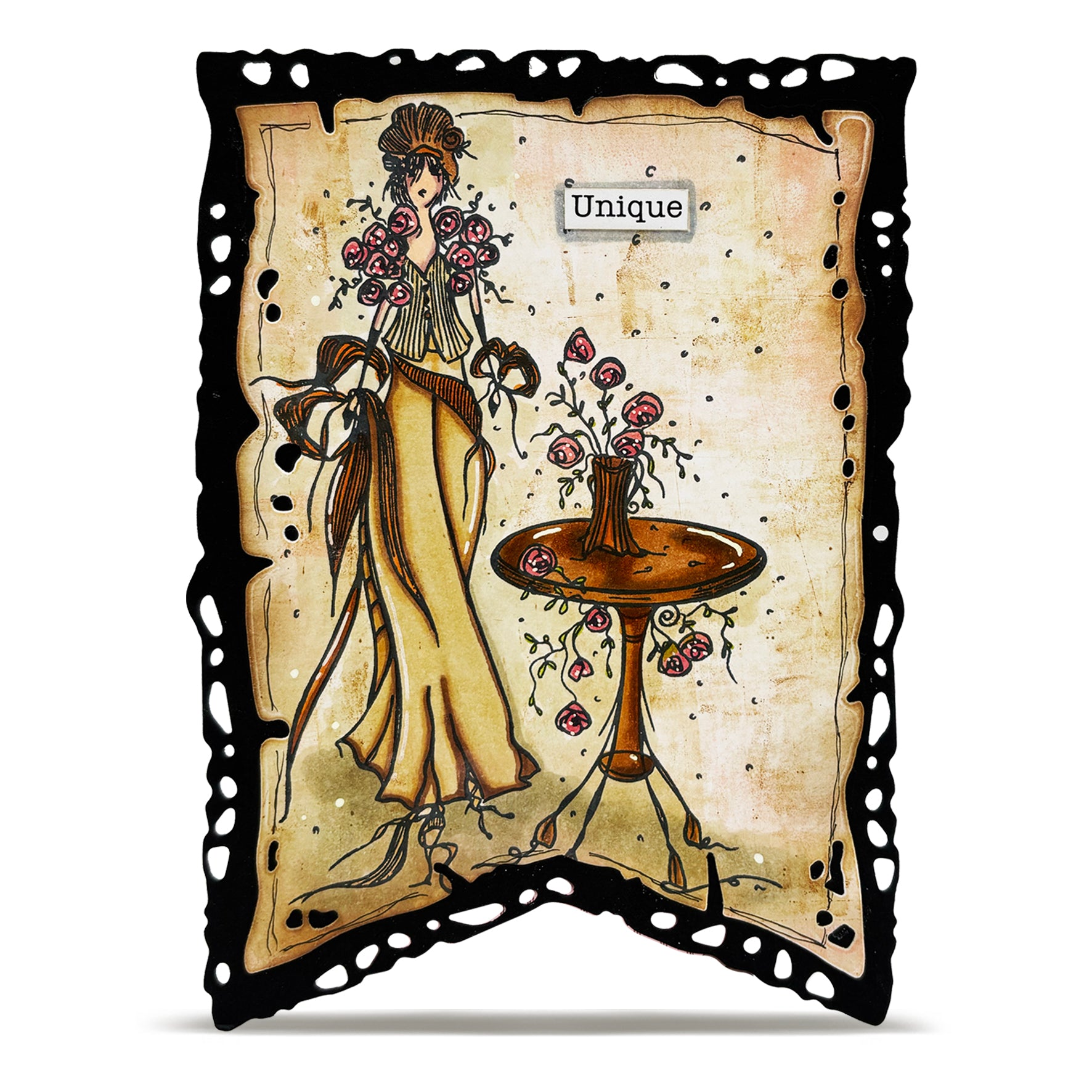 AALL & Create TP-1401 Art of Bouquet stempelsett A6 blomst