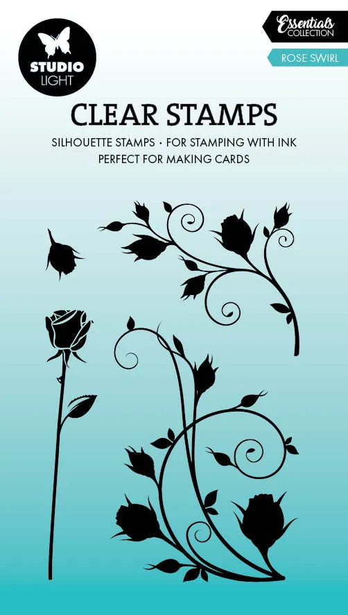 Studio Light Essentials klar stempel Rose swirl