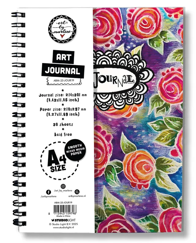 Art by Marlene 2025 Art Journal A4 30 ark