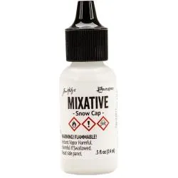 Tim Holtz Alcohol Ink Mixatives blekk Snow Cap hvit
