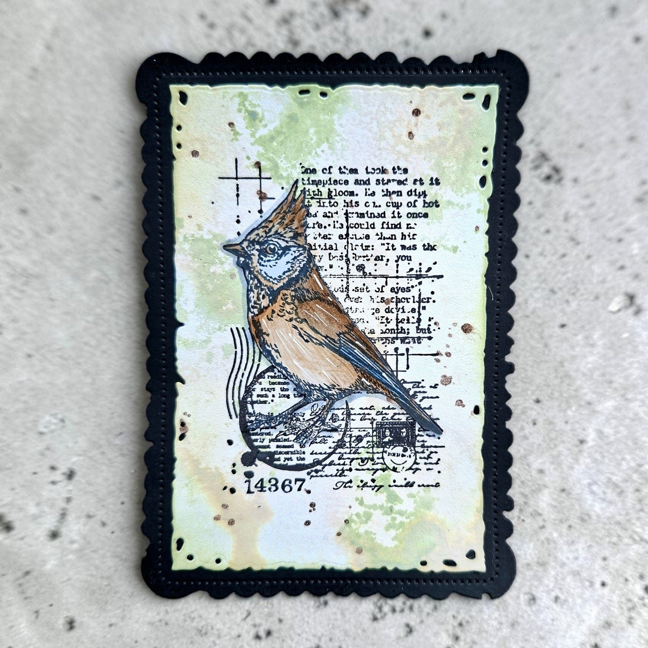 Aall and Create TP-1352 Cardinal Stare stempel A7 fugl