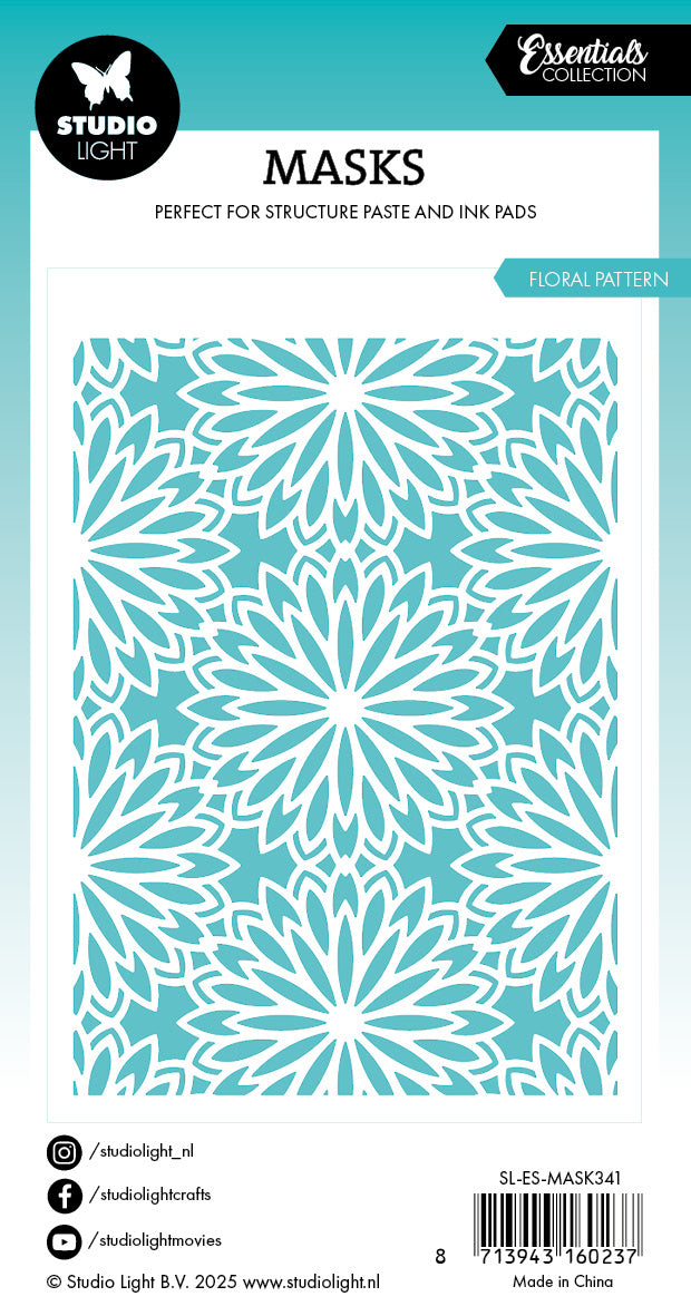 Studio Light Essentials Floral Background sjablong blomster