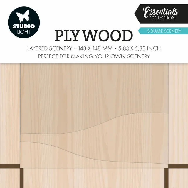 Studio Light Essentials Plywood Scenery firkant treplate