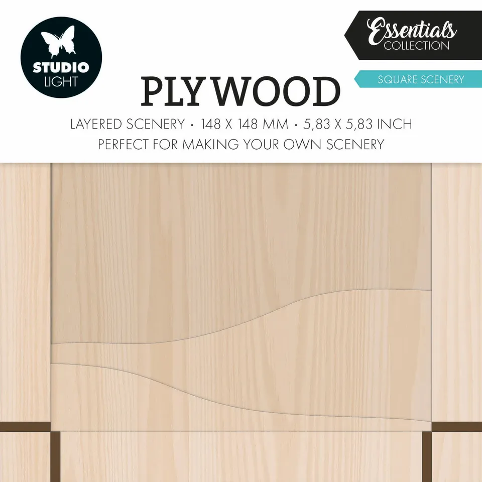 Studio Light Essentials Plywood Scenery firkant treplate