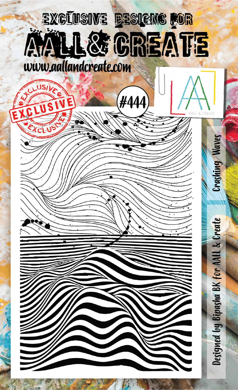 AALL & Create 444 Crashing Waves stempel A6
