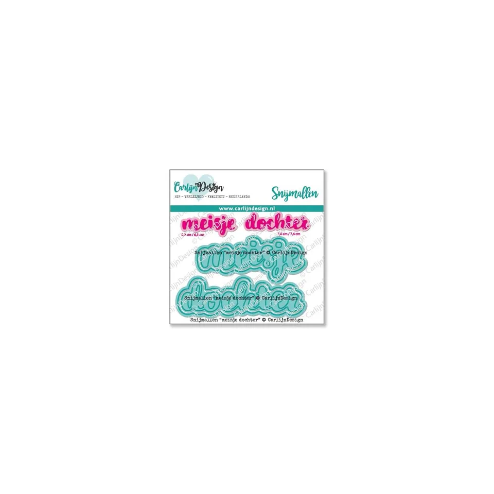 CarlijnDesign CDSN-0173 meisje dochter dies ord med outline
